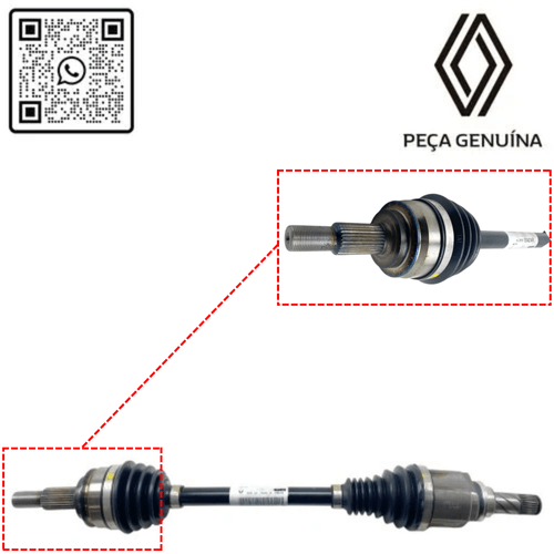 RN 10424R 391010424R SEMI EIXO ESQ. KANGOO ELETRICA 2